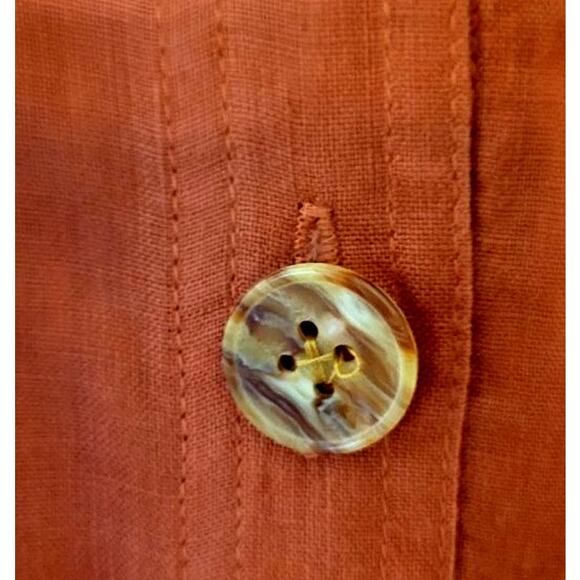 NWT Women's Marc New York 100% Linen Long Skirt in Bruschetta Medium - Picture 7 of 7